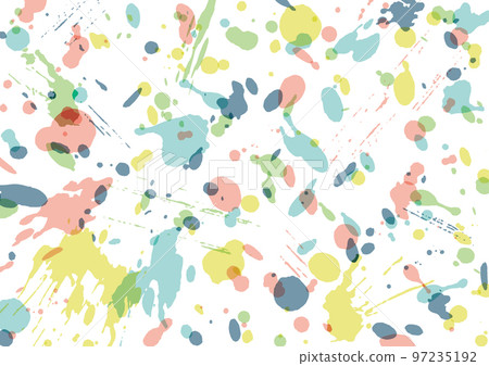 Colorful ink splatter pattern splash 97235192