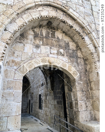 Restored Crusader fortress Mirabell in the Israel 97235249