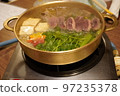 Sukiyaki with duck hotpot, a specialty of Shiga Prefecture 97235378