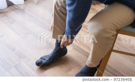 man wearing socks 97236408