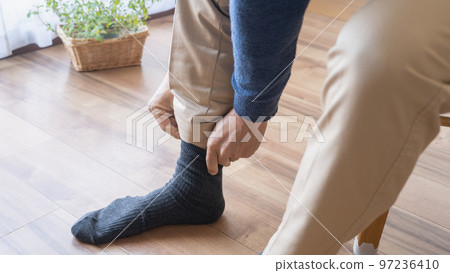 man wearing socks 97236410