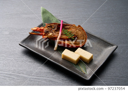 Japanese cuisine, Ise lobster grilled on tile 97237054