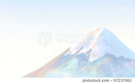 Illustration of Mt.Fuji covered with snow Illustration of Mt.Fuji covered with snow 97237062