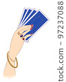 Hand with tarot cards (flashy) 97237088