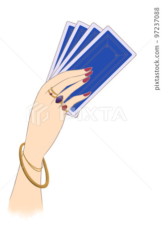 Hand with tarot cards (flashy) 97237088