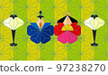 hinamatsuri, japanese pattern, vector 97238270