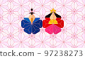 hinamatsuri, japanese pattern, vector 97238273