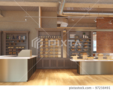 麵包店咖啡館風景 97238491