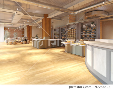 麵包店咖啡館風景 97238492