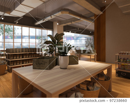 Scenery of cafe shop Scenery of cafe shop 97238660