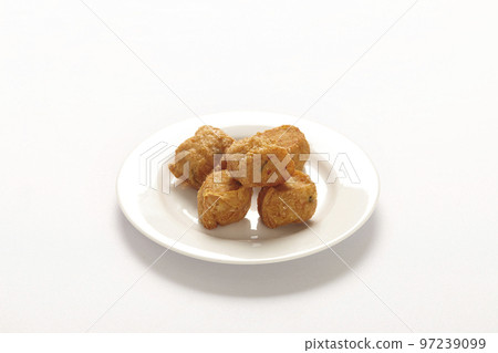 Deep fried crab meat rolls or Hoi Jo on white background, food appetizer. Deep fried crab meat rolls or Hoi Jo on white background, food appetizer. 97239099