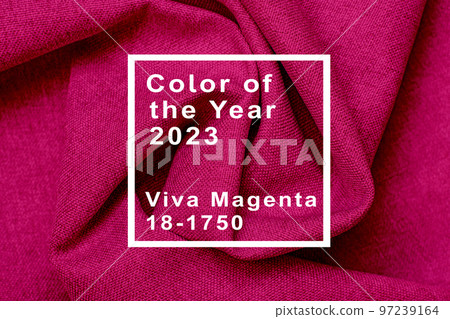 Texture of fabric. Beautiful knitted repeating pattern. Demonstrating Pantone color of the year 2023 viva magenta. Texture of fabric. Beautiful knitted repeating pattern. Demonstrating Pantone color of the year 2023 viva magenta. 97239164