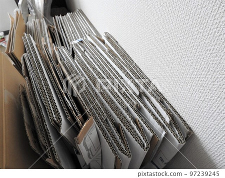 Folded cardboard, cardboard, recycled products 97239245