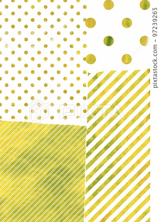Postcard size background pattern, patchwork pattern illustration, stripe and polka dot pattern background 97239265