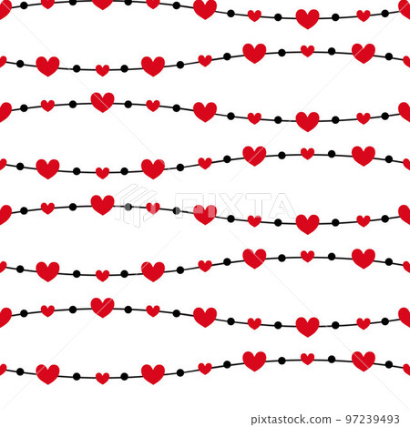 Seamless pattern with hearts . Vector illustration. Seamless pattern with hearts . Vector illustration. 97239493