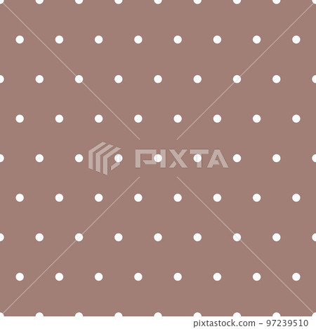Seamless pattern. Brown background with white dots . Vector illustration. Seamless pattern. Brown background with white dots . Vector illustration. 97239510
