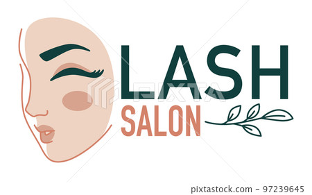 Eyelash extension salon, beauty studio for women vector Eyelash extension salon, beauty studio for women vector 97239645