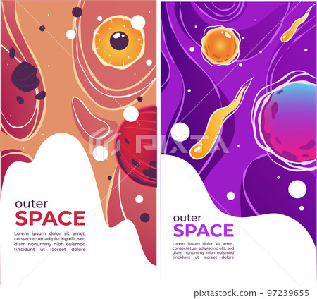 Outer space planets and solar flares, universe and comets 97239655