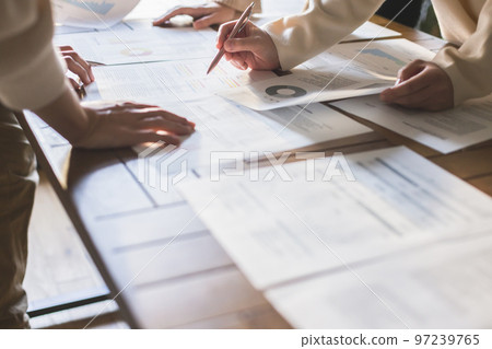 Business meeting scene at hand Business meeting scene at hand 97239765