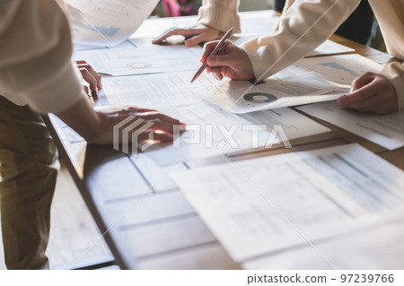 Business meeting scene at hand Business meeting scene at hand 97239766