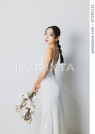 Woman in wedding dress 97240132
