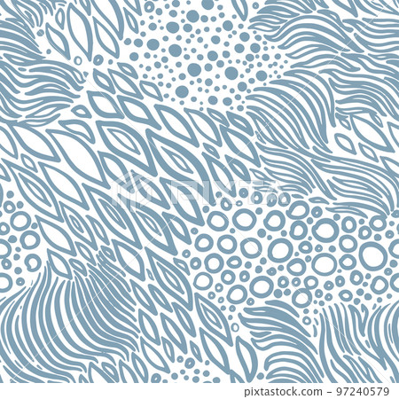 Flowers blooming, flourishing of plants pattern 97240579