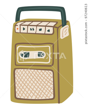 Vintage magnetophone or cassette recorder system 97240613