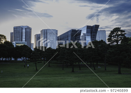 Apartment Towers & Hotel Skyline Apartment Towers & Hotel Skyline 97240899