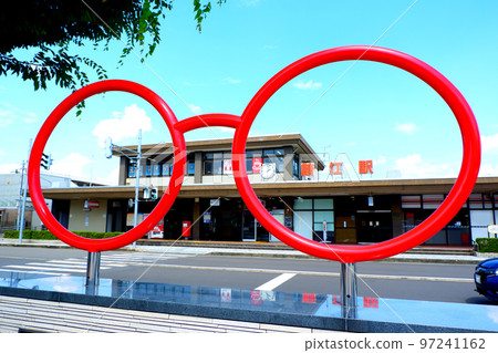 Sabae Station in Sabae, a town of glasses Sabae Station in Sabae, a town of glasses 97241162