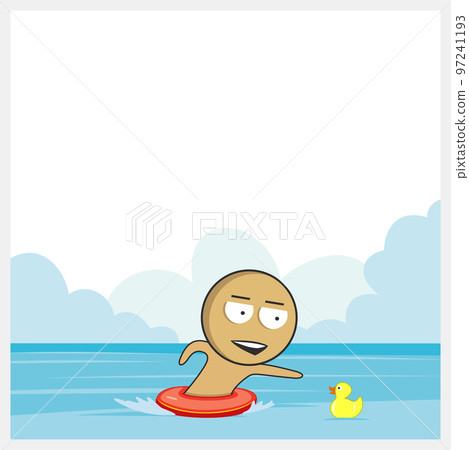 Man in a life buoy 97241193