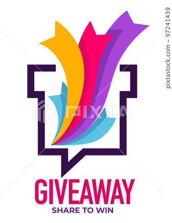 Giveaway share to win reward for activity in social media Giveaway share to win reward for activity in social media 97241439