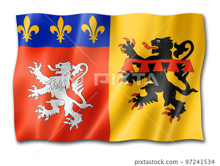 Rhone County flag, France 97241534