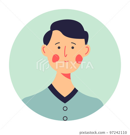 Timid teenage boy wearing formal clothes, portrait of teenager 97242110