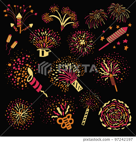 Fireworks and sparkling firecrackers for holidays and special occasions 97242197