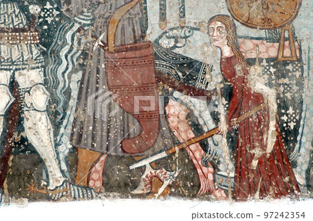 Ancient fresco, mural 97242354