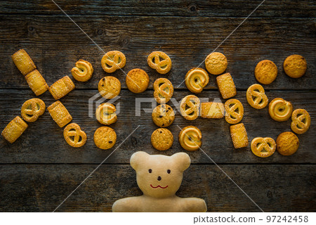 Xmas gingerbread cookie letters 97242458