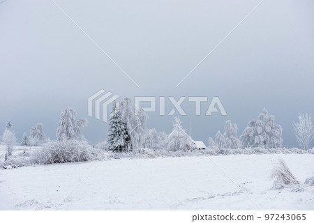 Winter countryside landscape Winter countryside landscape 97243065