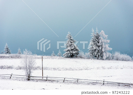 Winter countryside landscape Winter countryside landscape 97243222