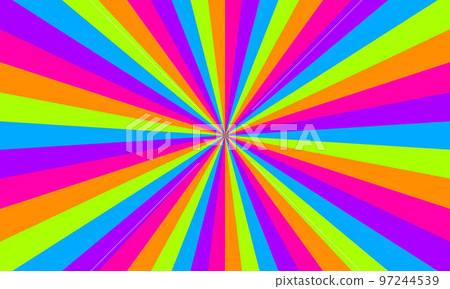 Rainbow color burst background. Rays background in retro style. Vector. Rainbow color burst background. Rays background in retro style. Vector. 97244539