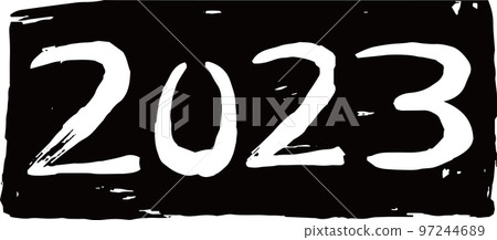 Characters of 2023 drawn with a brush New Year Rabbit Characters of 2023 drawn with a brush New Year Rabbit 97244689