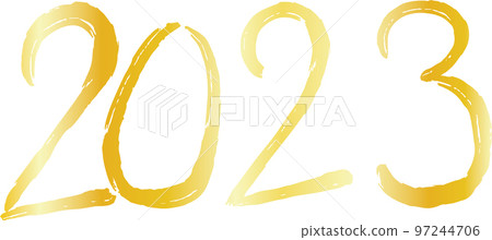 Characters of 2023 drawn with a brush New Year Rabbit Characters of 2023 drawn with a brush New Year Rabbit 97244706