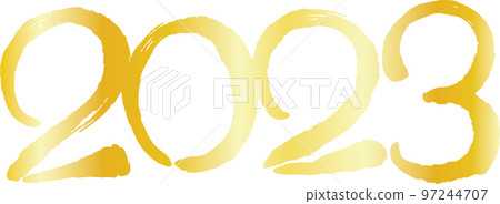 Characters of 2023 drawn with a brush New Year Rabbit Characters of 2023 drawn with a brush New Year Rabbit 97244707
