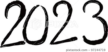 2023年用毛筆劃的人物新年兔 2023年用毛筆劃的人物新年兔 97244719