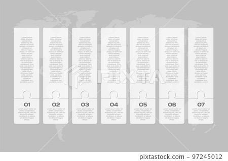 Vector diagram infographic process on 7 steps 97245012