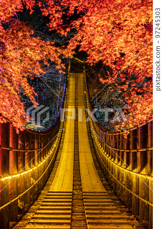 Autumn Hananuki Valley Autumn leaves light up 97245303