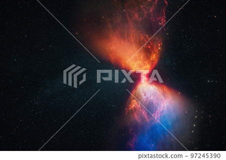 New star is born in outer space. Stars, space, dark, constellations and explosion 97245390