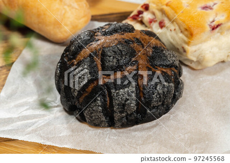 black chocolate melon bread 97245568