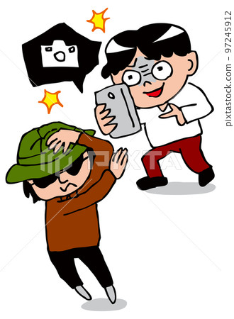 A person who forcibly shoots a person who dislikes it with a mobile phone 97245912