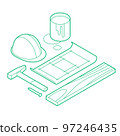 Isometric Renovation Concept Illustration 97246435