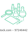 Chemistry Lab Isometric Illustration 97246442